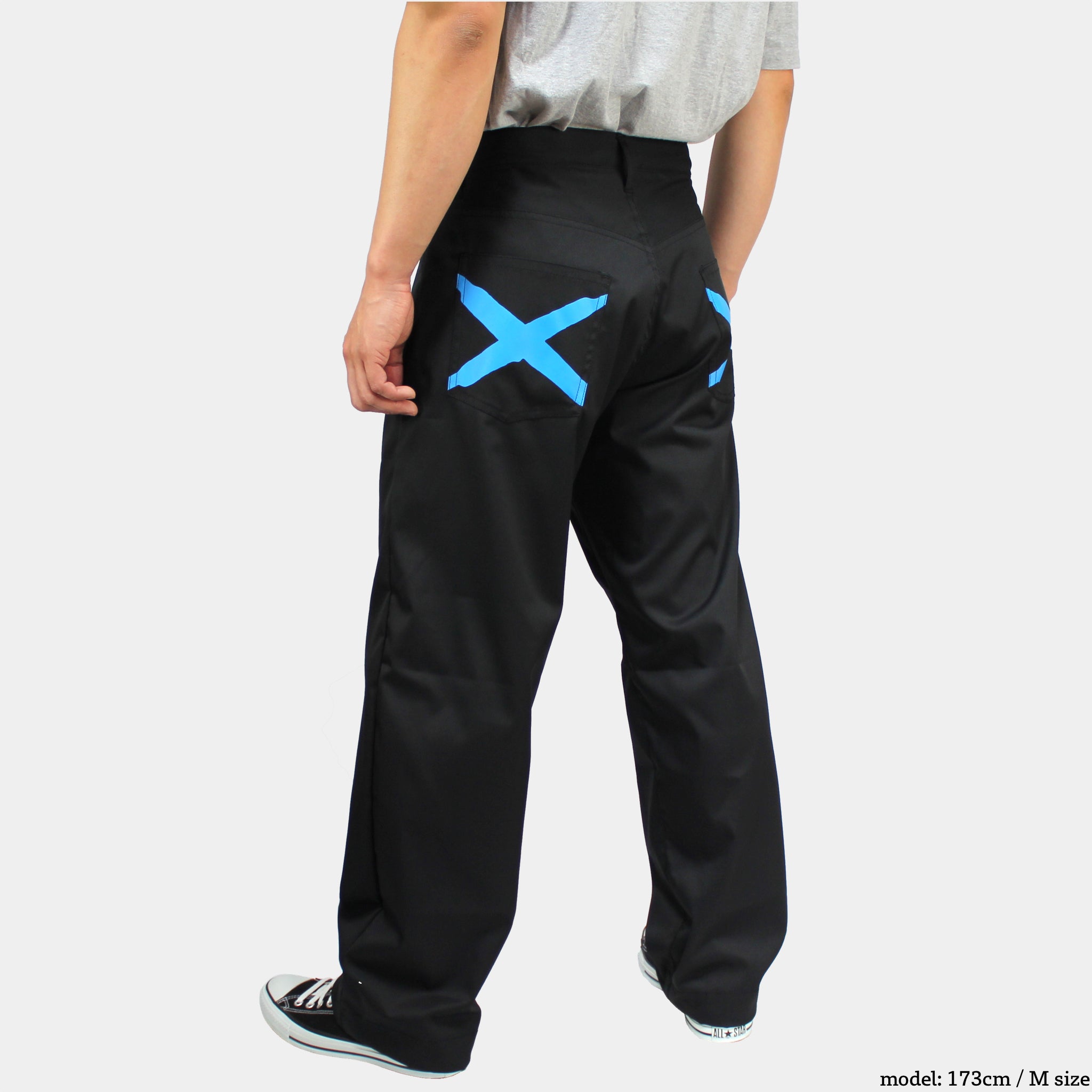 Iggy Pants Black x Blue