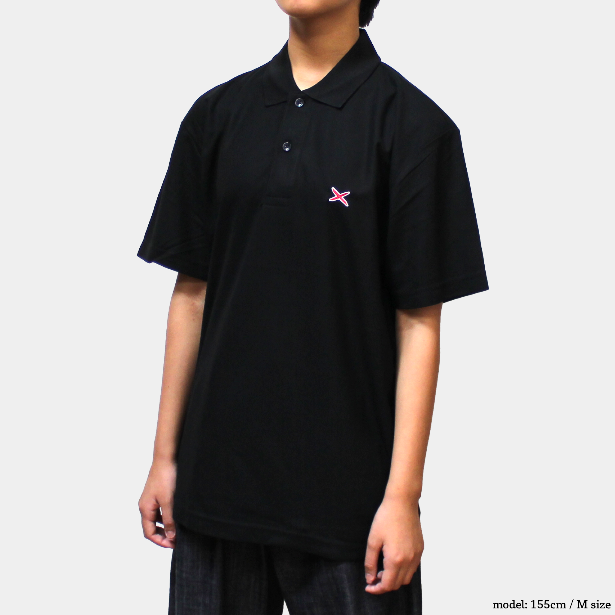 icon polo shirts BLACK