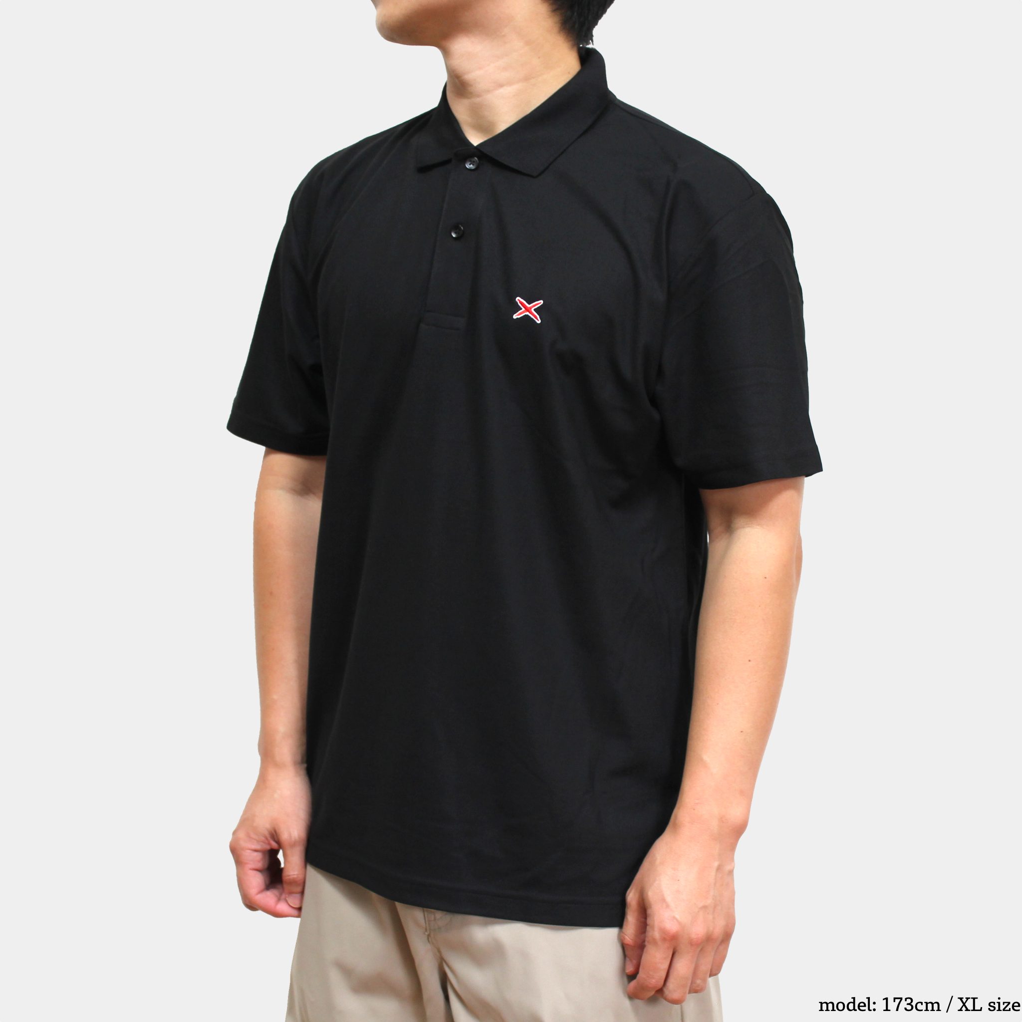 icon polo shirts BLACK