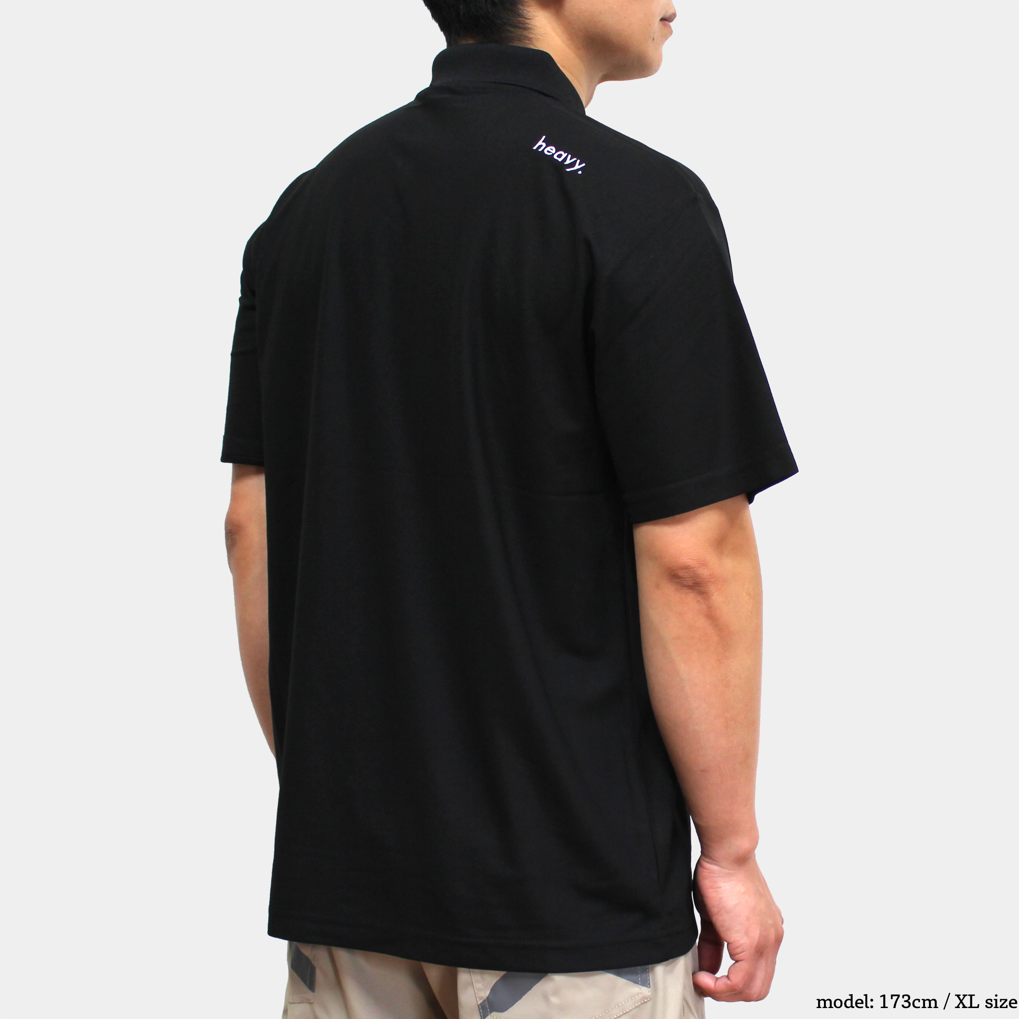 icon polo shirts BLACK