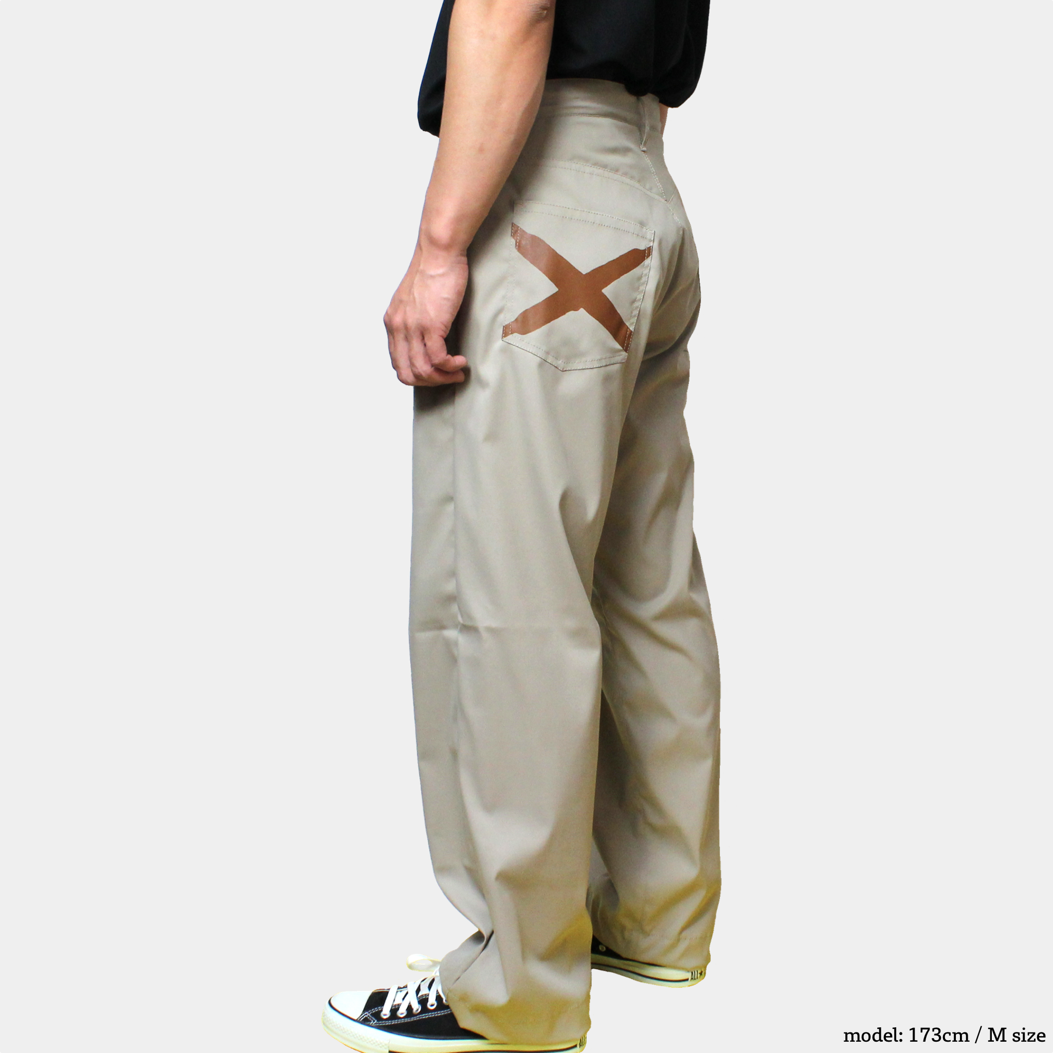 iggy pants BEIGE × BROWN