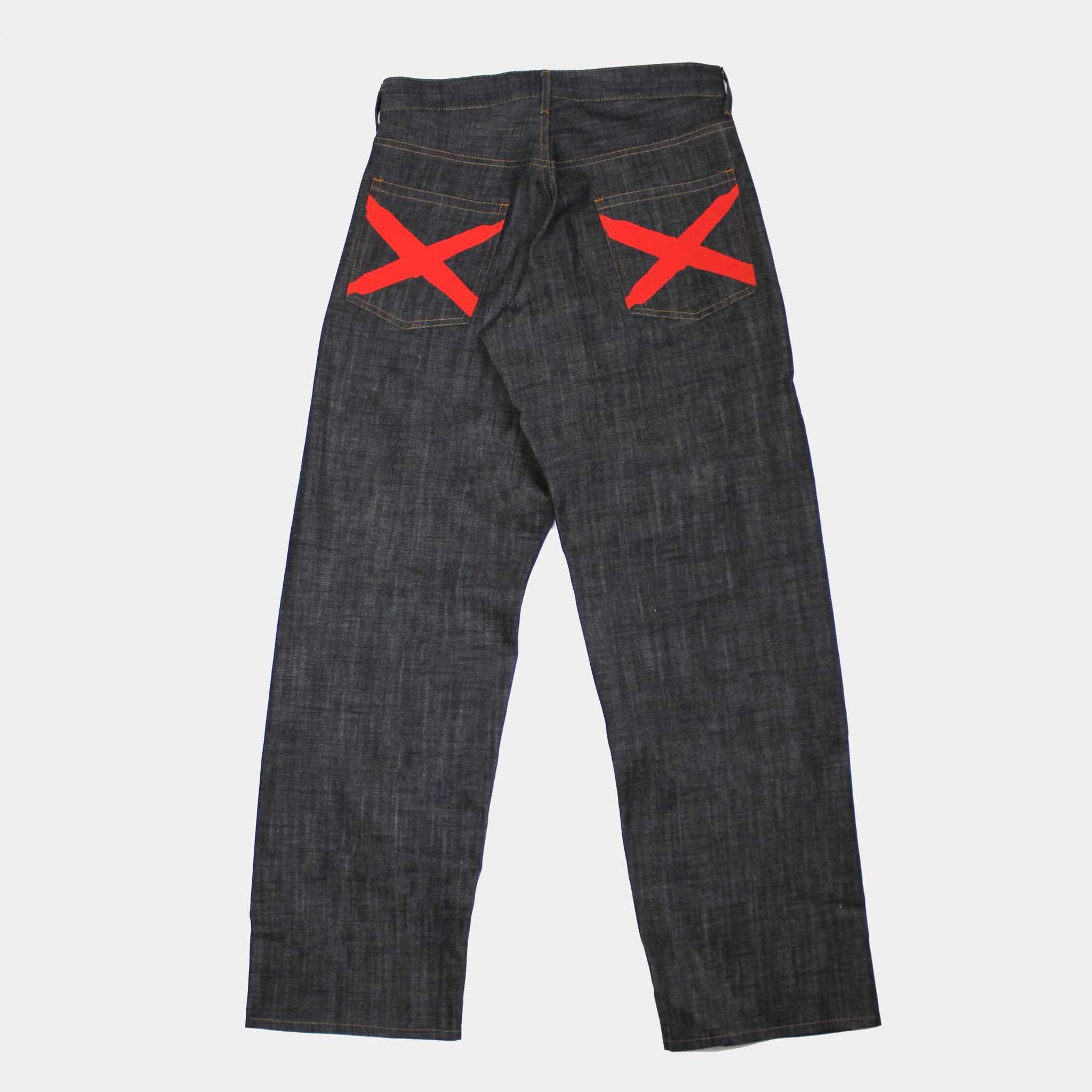 男孩浅色印花牛仔布