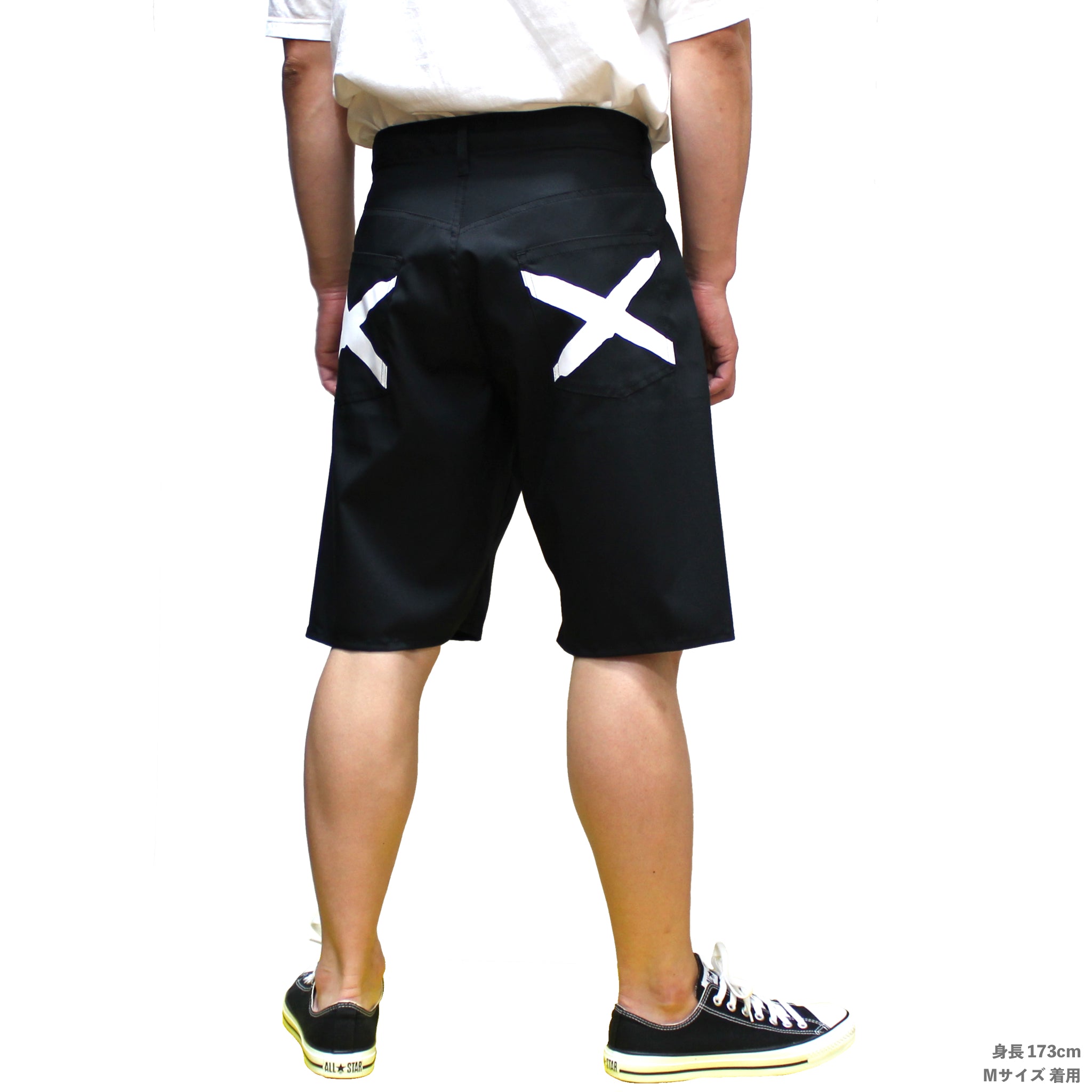 イギーショーツ ブラック × ホワイト