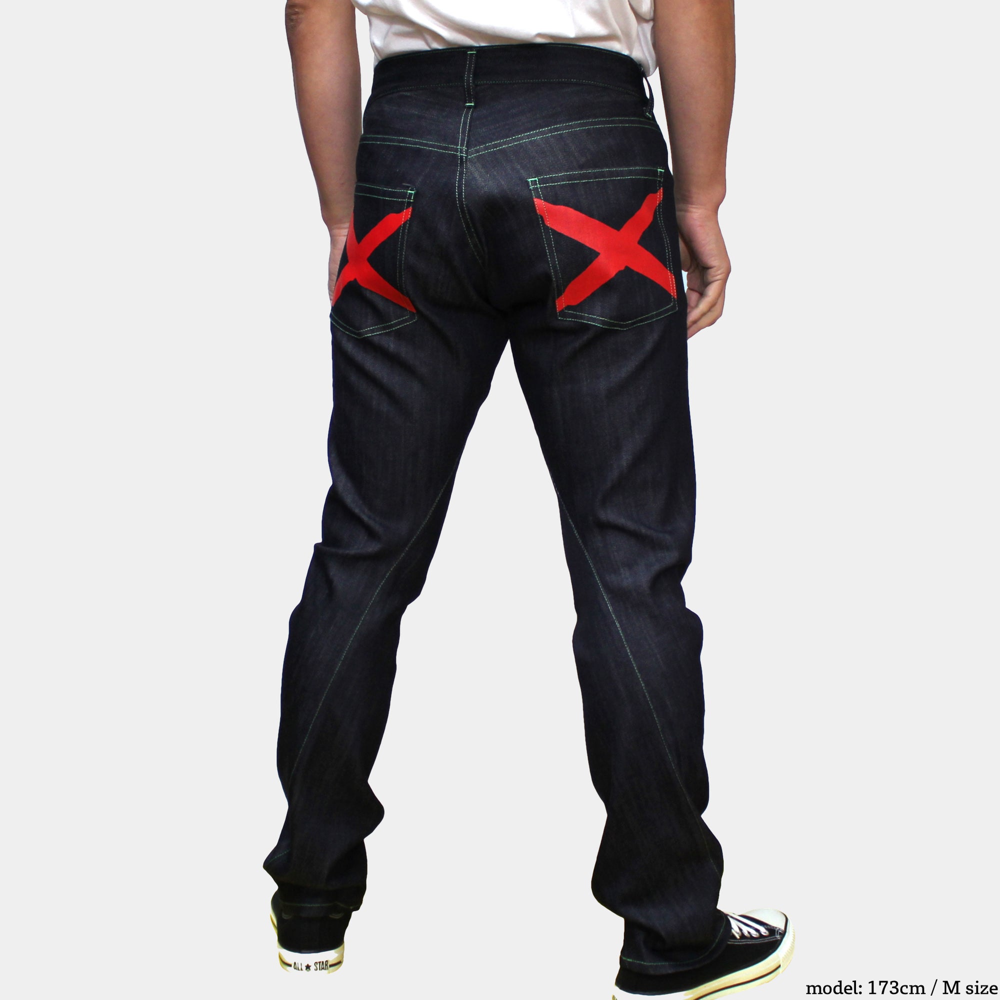 glow denim stylish climbing pants that are slim but easy to move in.
