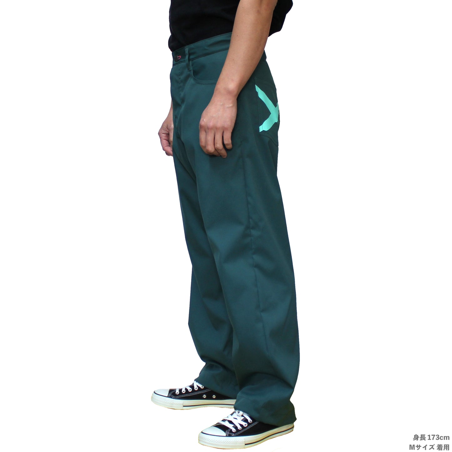 Iggy pants print green x mint