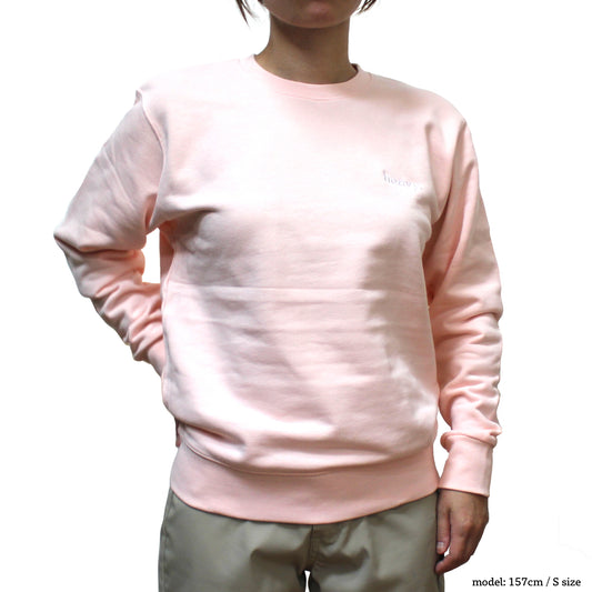 Sweatshirt crew neck pink