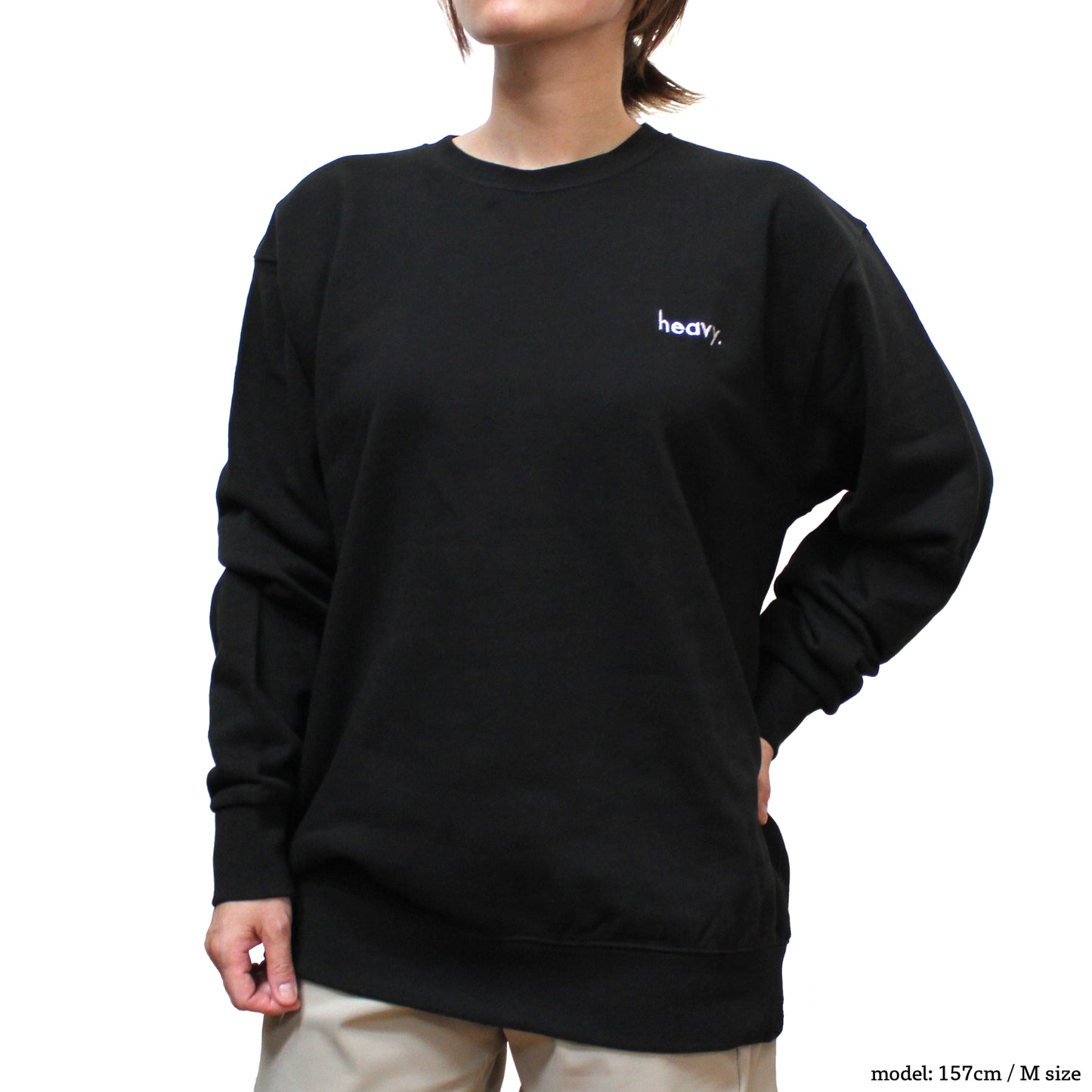 Crewneck sweatshirt, black