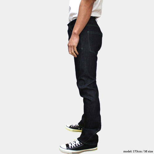 glow denim stylish climbing pants that are slim but easy to move in.