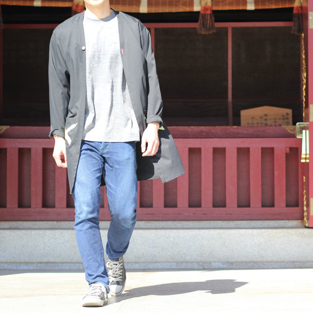 glow denim stylish climbing pants that are slim but easy to move in.